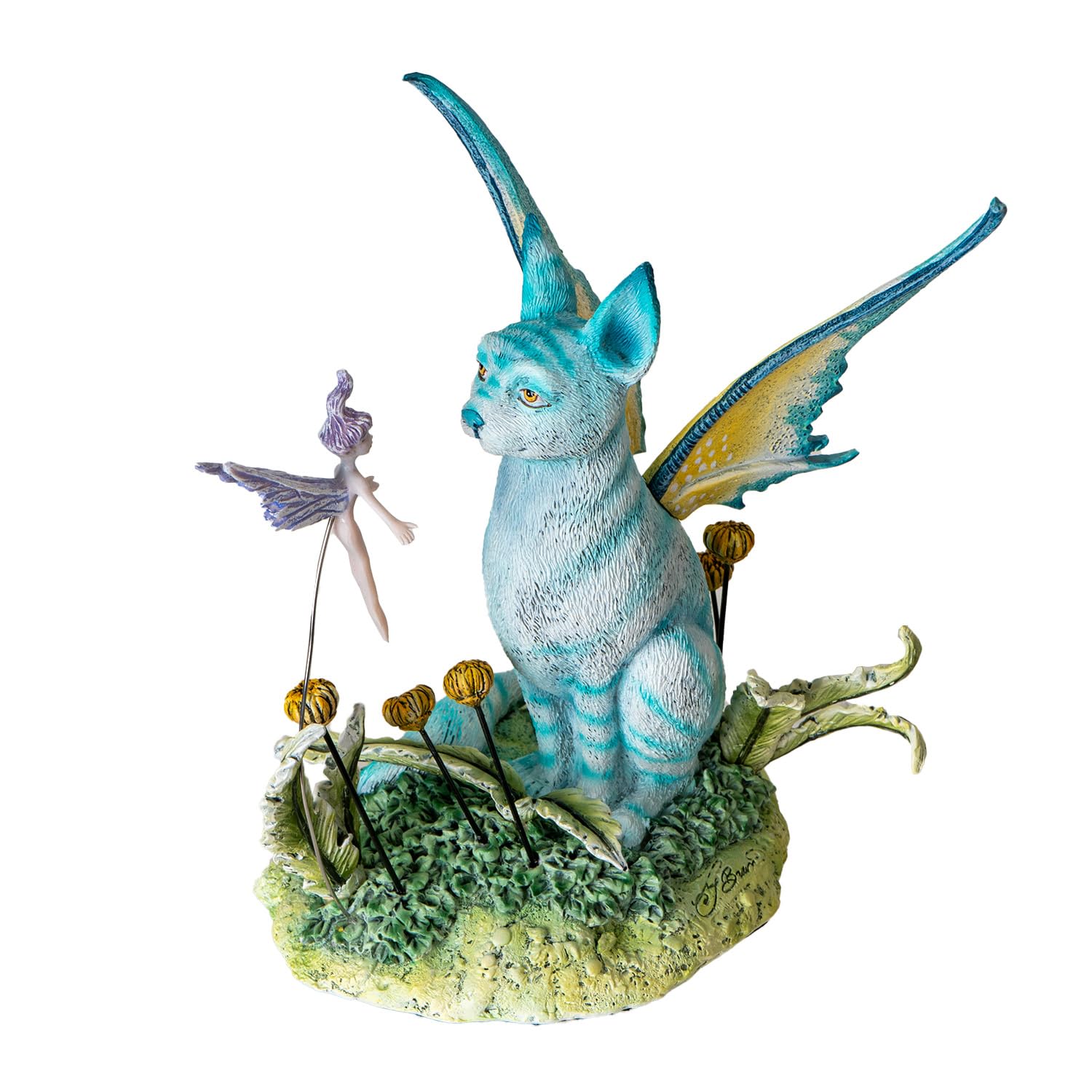 Amazon.com: Pacific Giftware Fantasy Cat Fairy Sculpture with